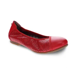 Women's Nairobi Ballet Shoes In Red French Lazer