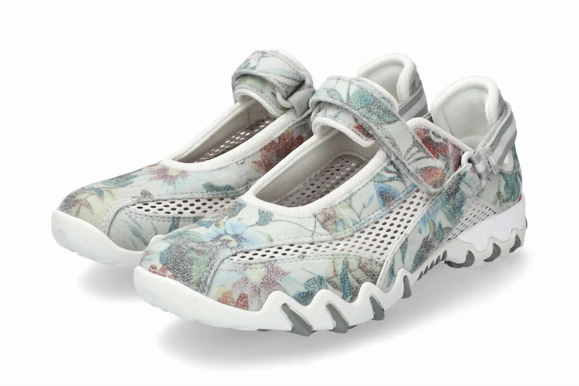Women's Niro Rugged Mary Jane Shoes In Light Grey And Numbus Cloud