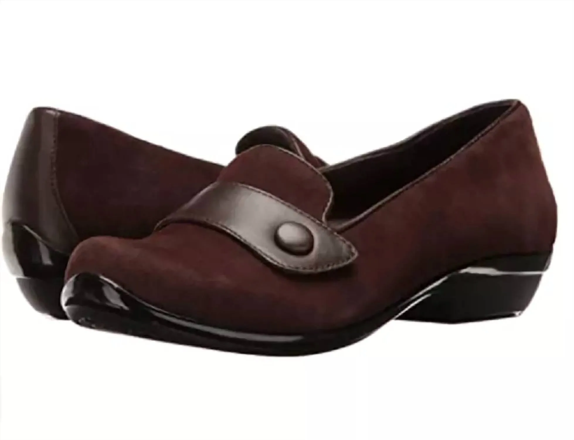 Women's Olena Flat In Brown Suede