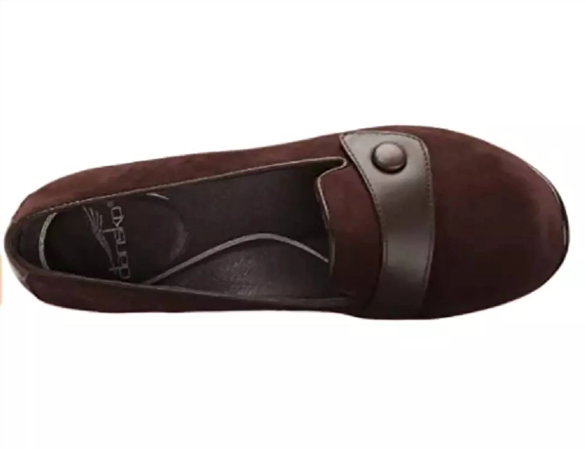 Women's Olena Flat In Brown Suede