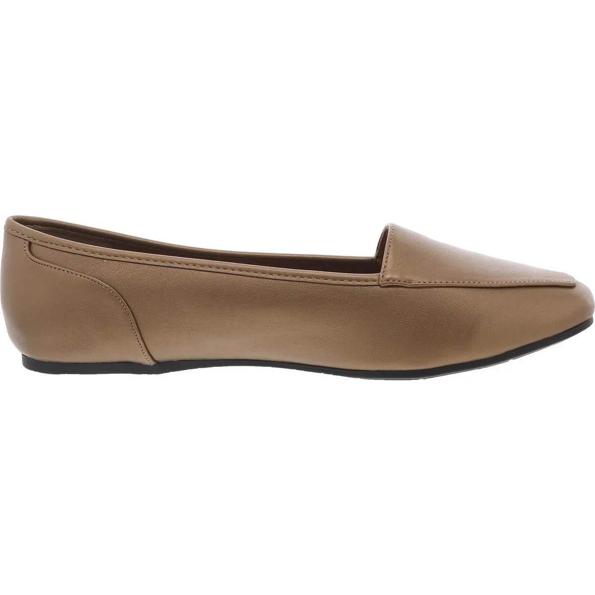 Womens Padded Insole Faux Leather Loafers