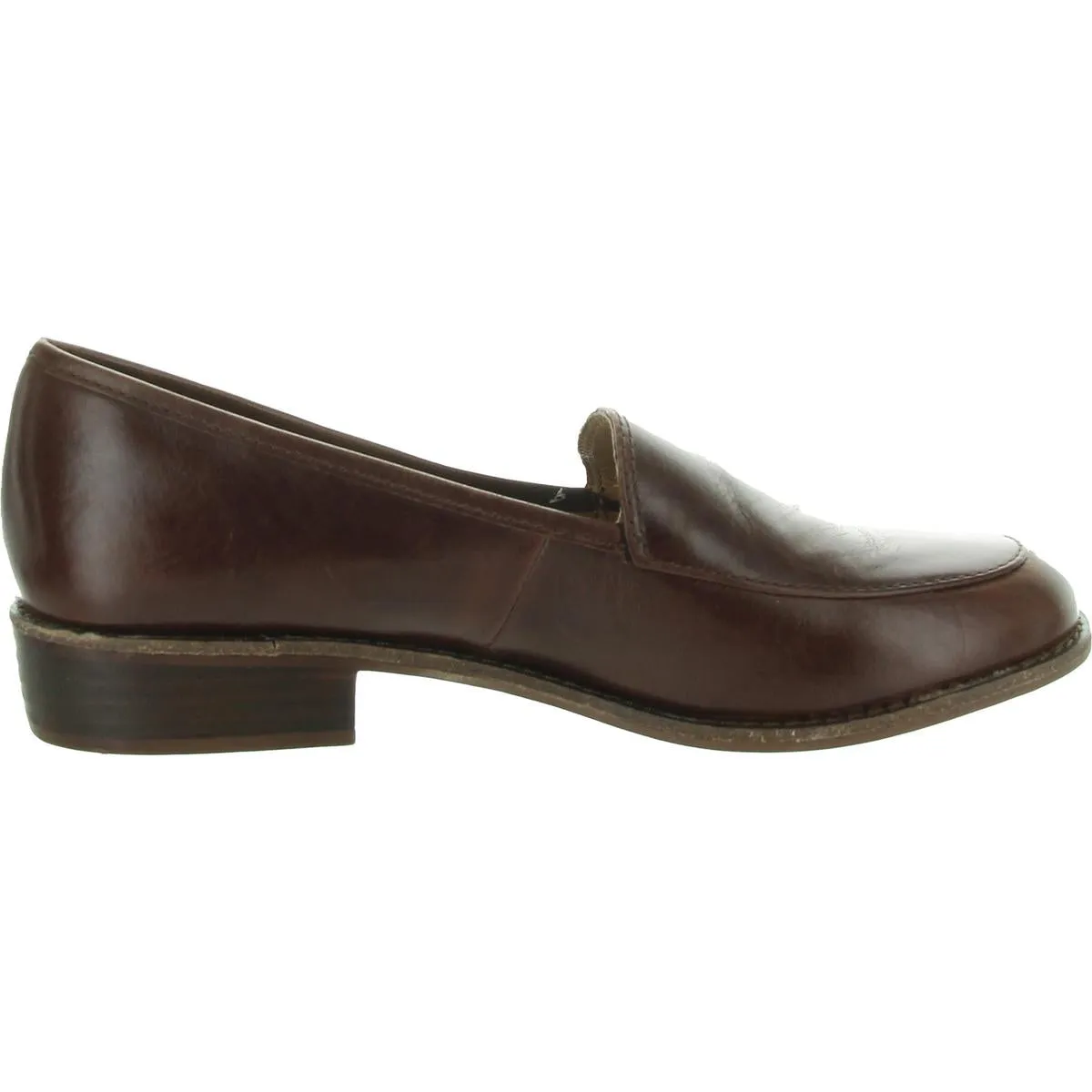 Womens Padded Insole Leather Loafers
