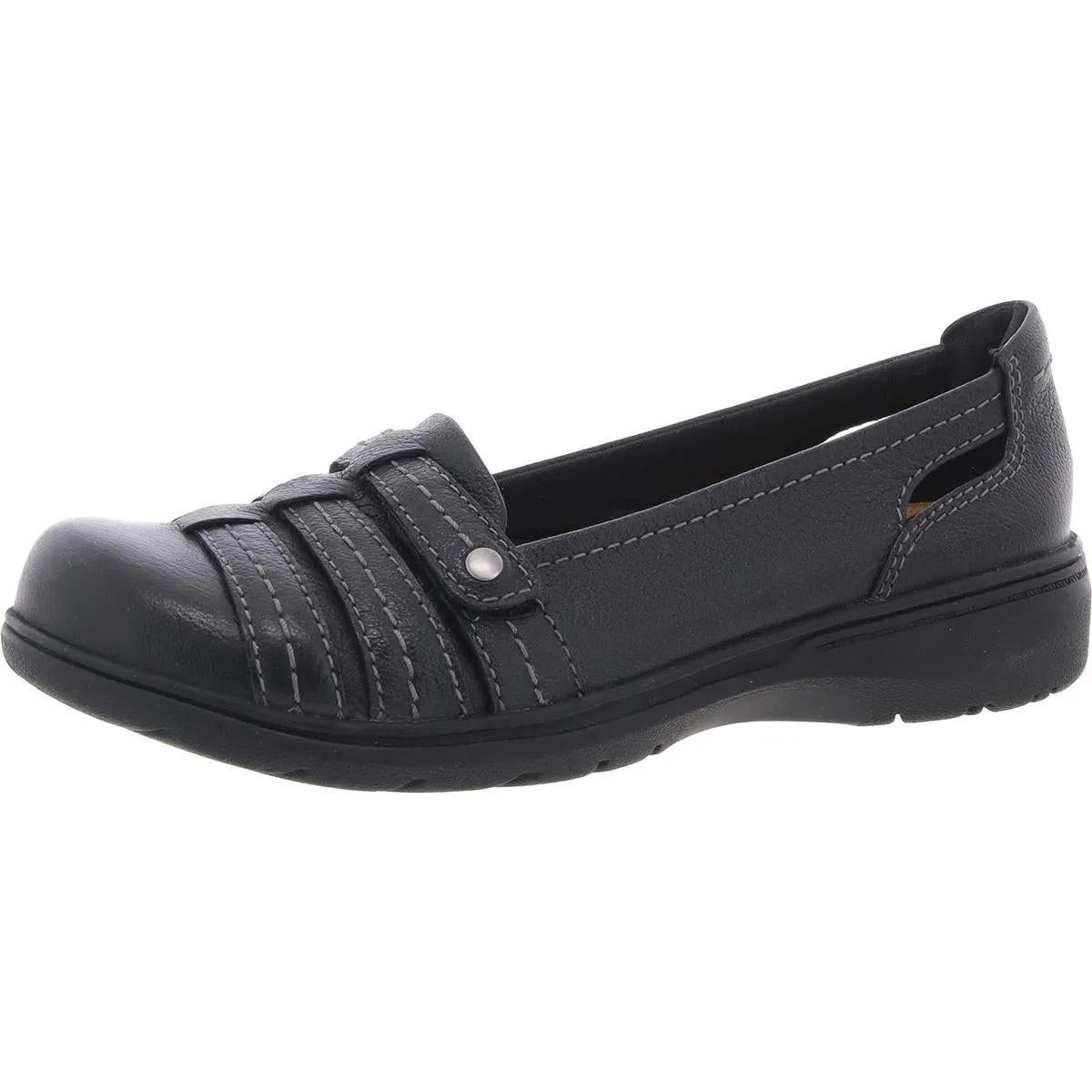 Womens Padded Insole Leather Loafers