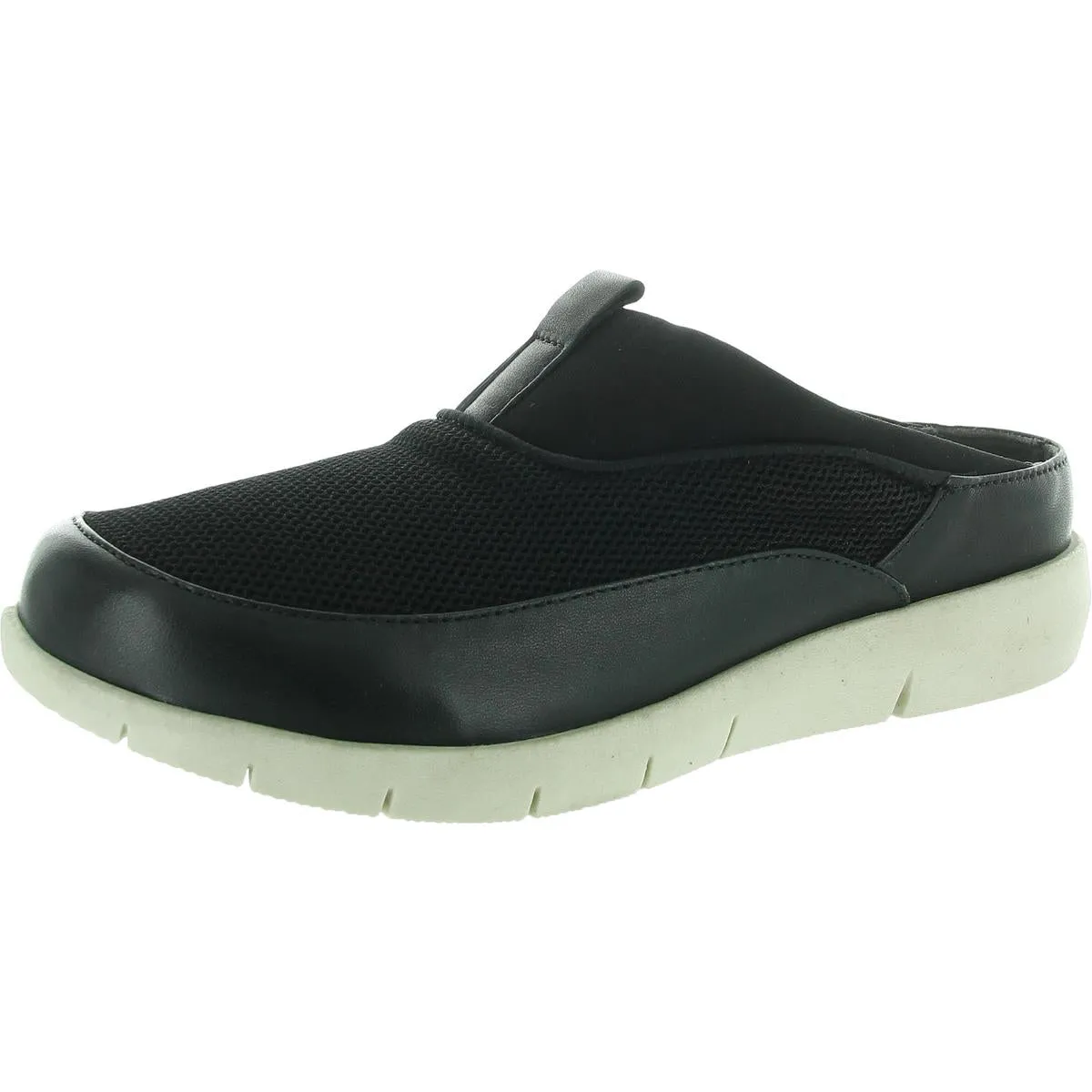 Womens Padded Insole Leather Mules