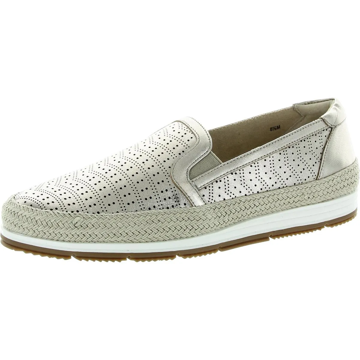 Womens Padded Insole Slip On Slip-On Sneakers