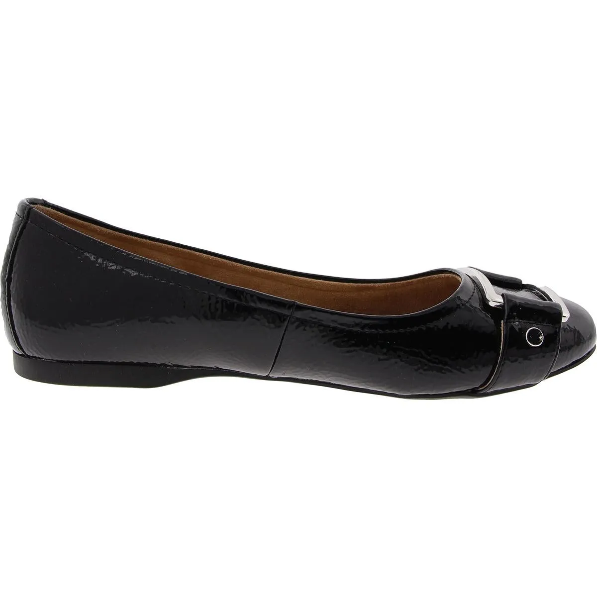 Womens Patent Slip-On Ballet Flats