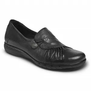 Women's Paulette Slip On Leather Shoes In Black