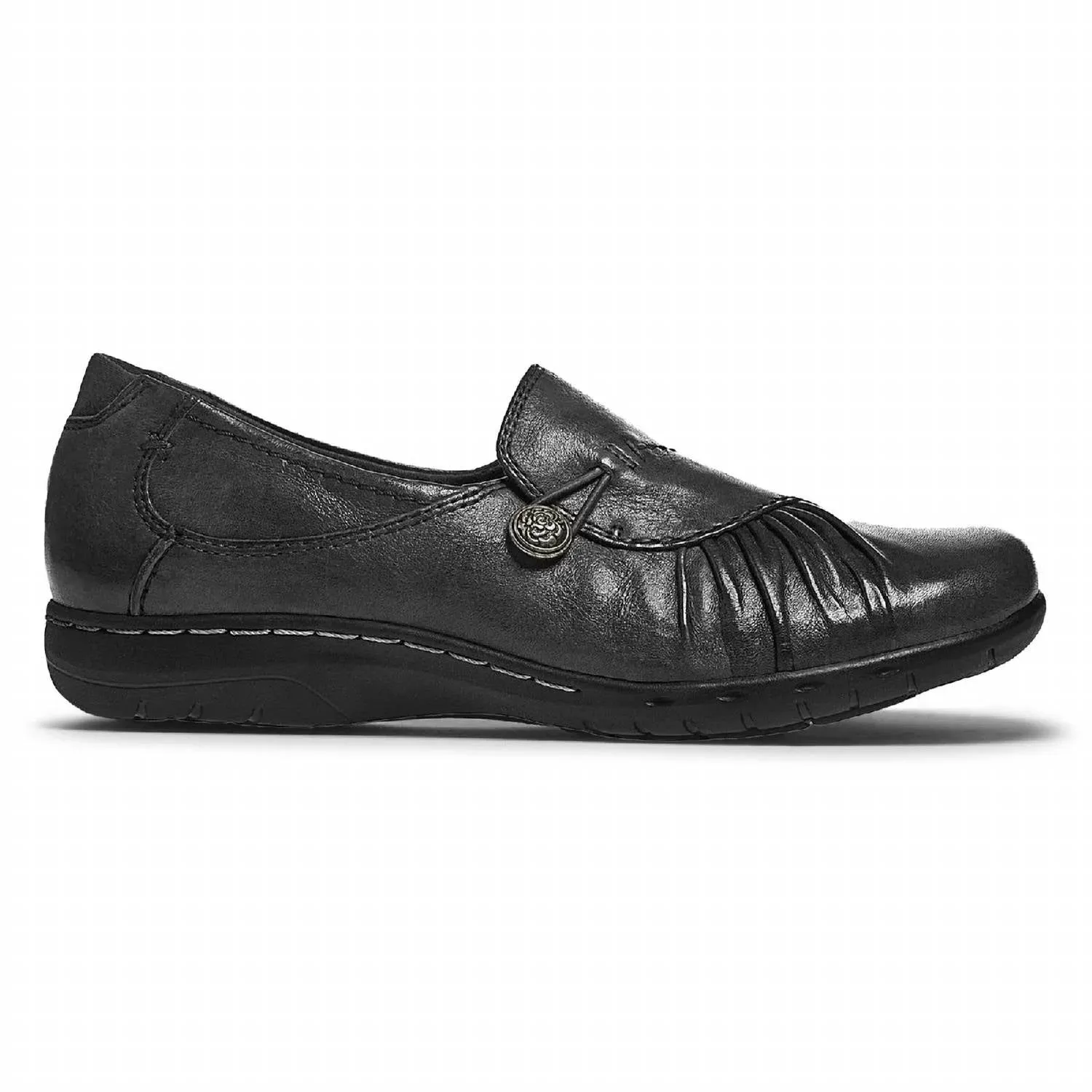 Women's Paulette Slip On Leather Shoes In Black
