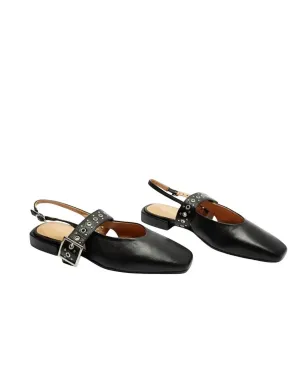 Women's Pearl Ballet Flats In Black