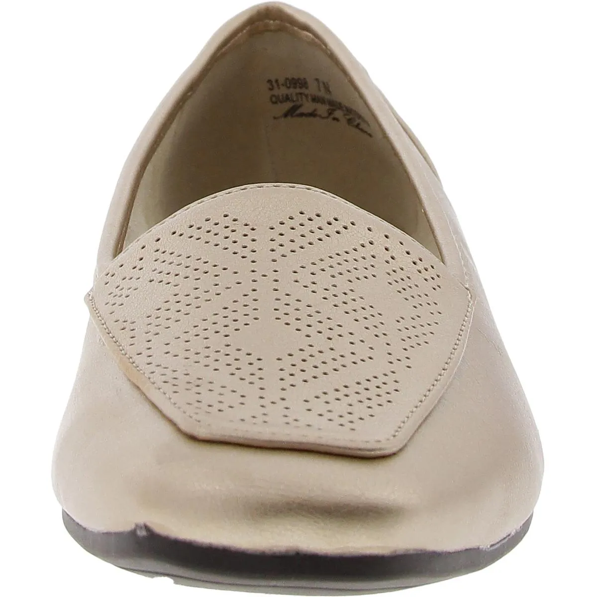 Womens Perforated Man Made Flat Shoes
