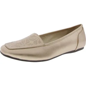 Womens Perforated Man Made Flat Shoes