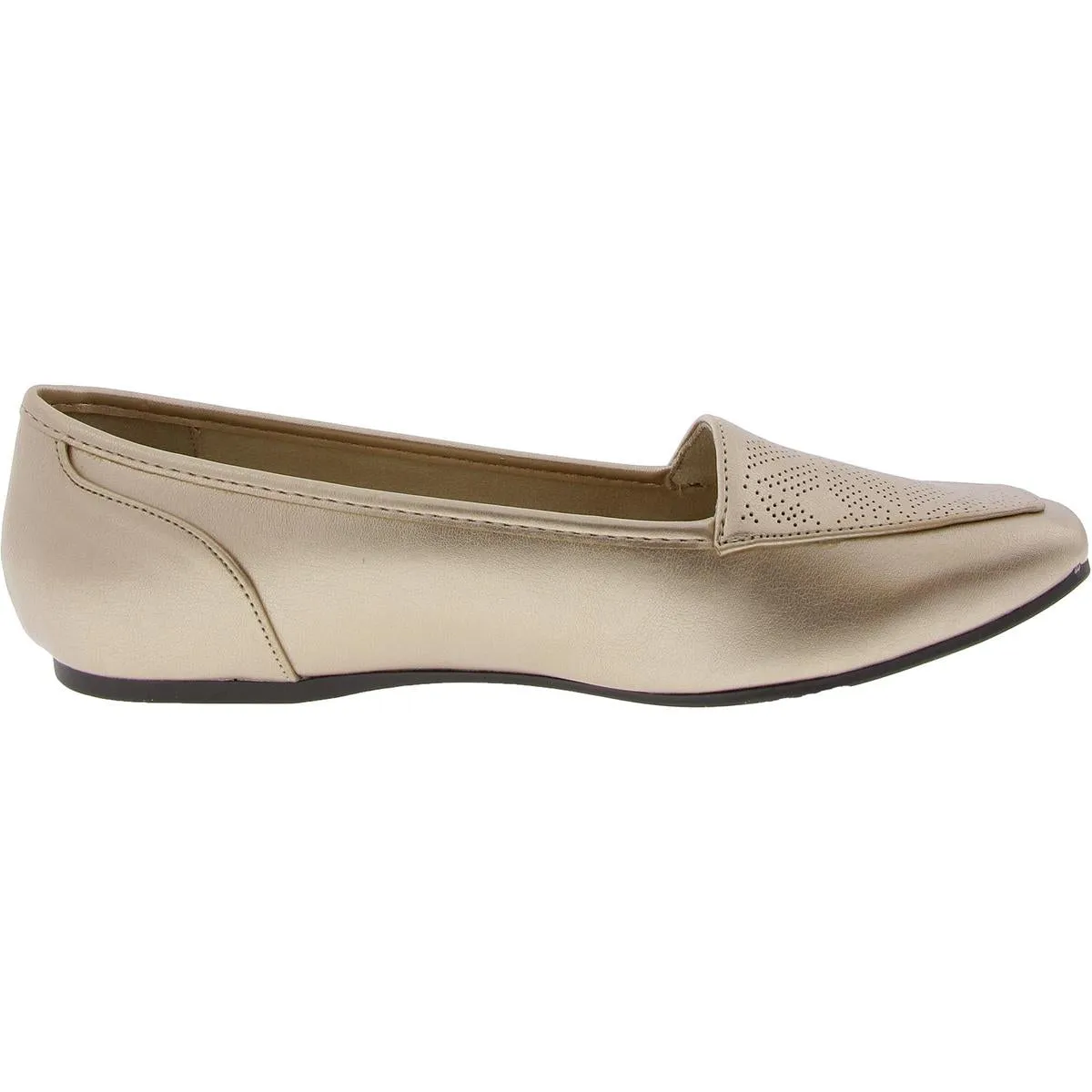 Womens Perforated Man Made Flat Shoes