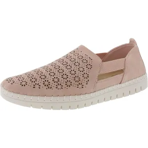 Womens Perforated Man Made Flat Shoes