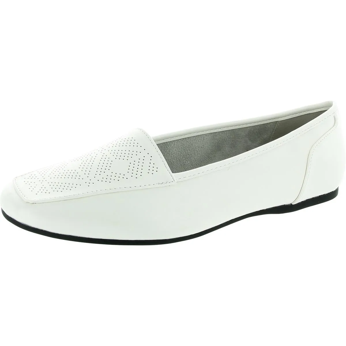 Womens Perforated Man Made Flat Shoes