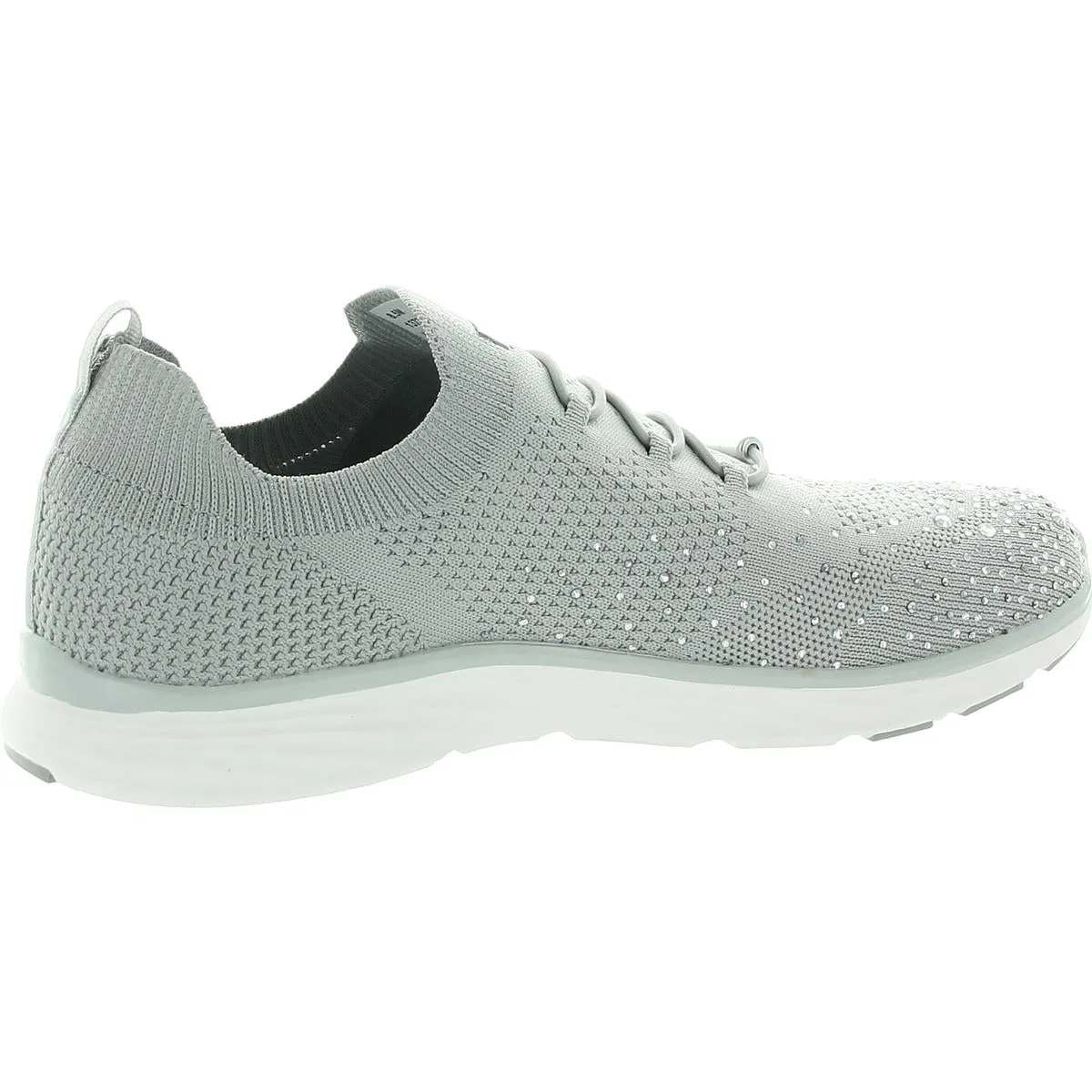 Womens Rhinestone Man Made Slip-On Sneakers