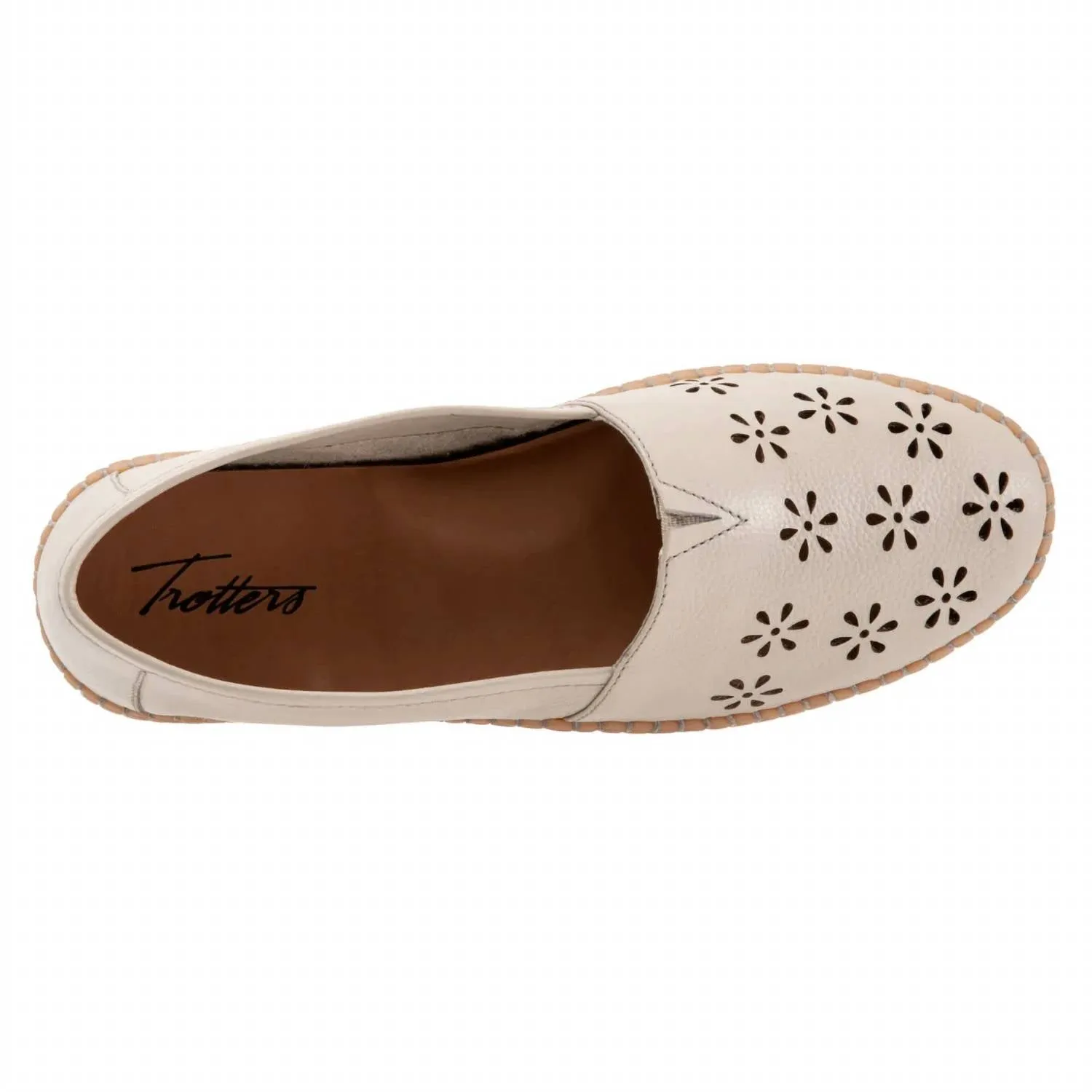 Women's Rosie Leather Slip-On Shoes In Ivory