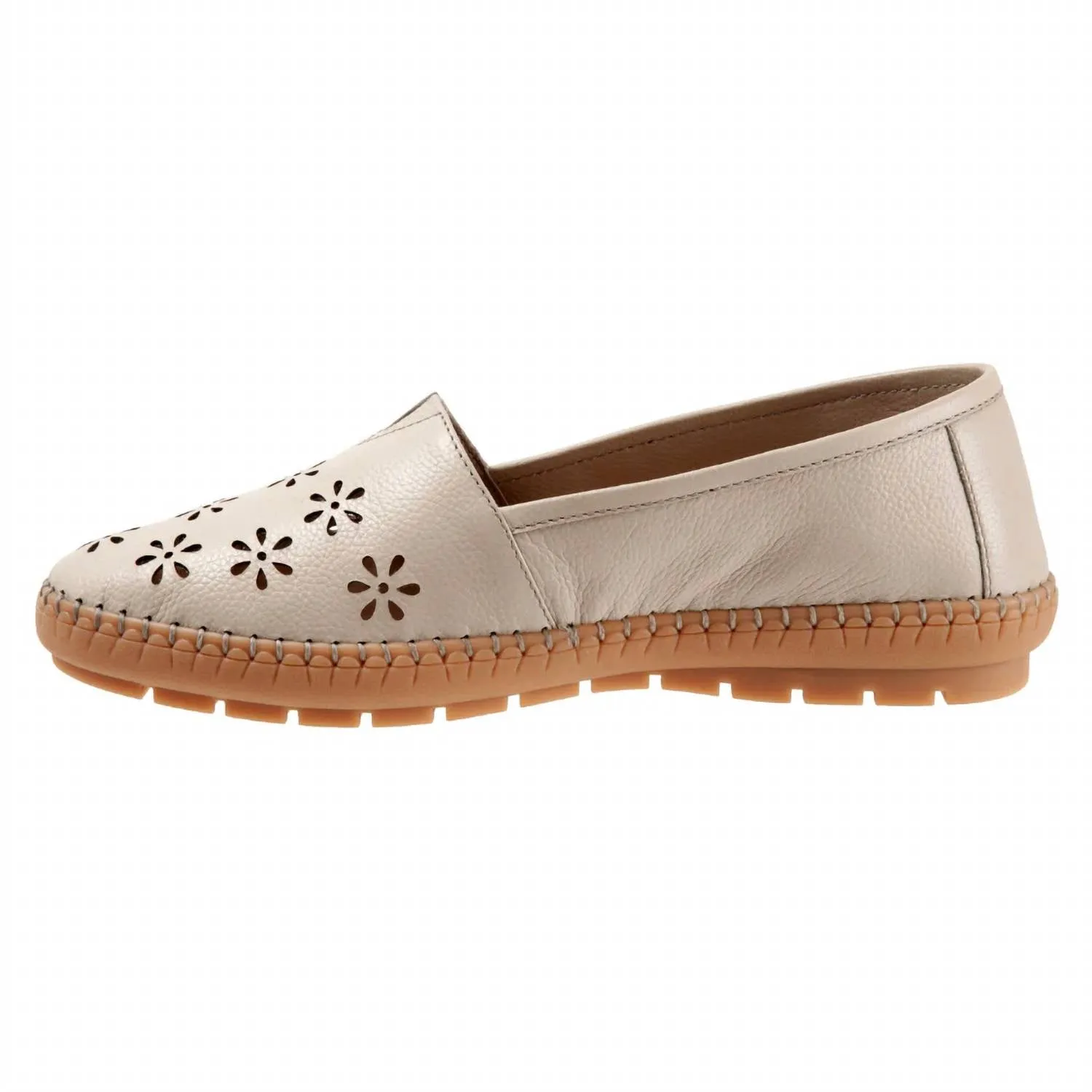 Women's Rosie Leather Slip-On Shoes In Ivory