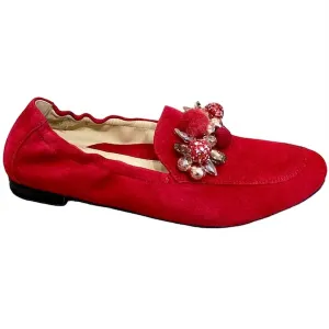 Women's Sasha Loafer In Red Suede