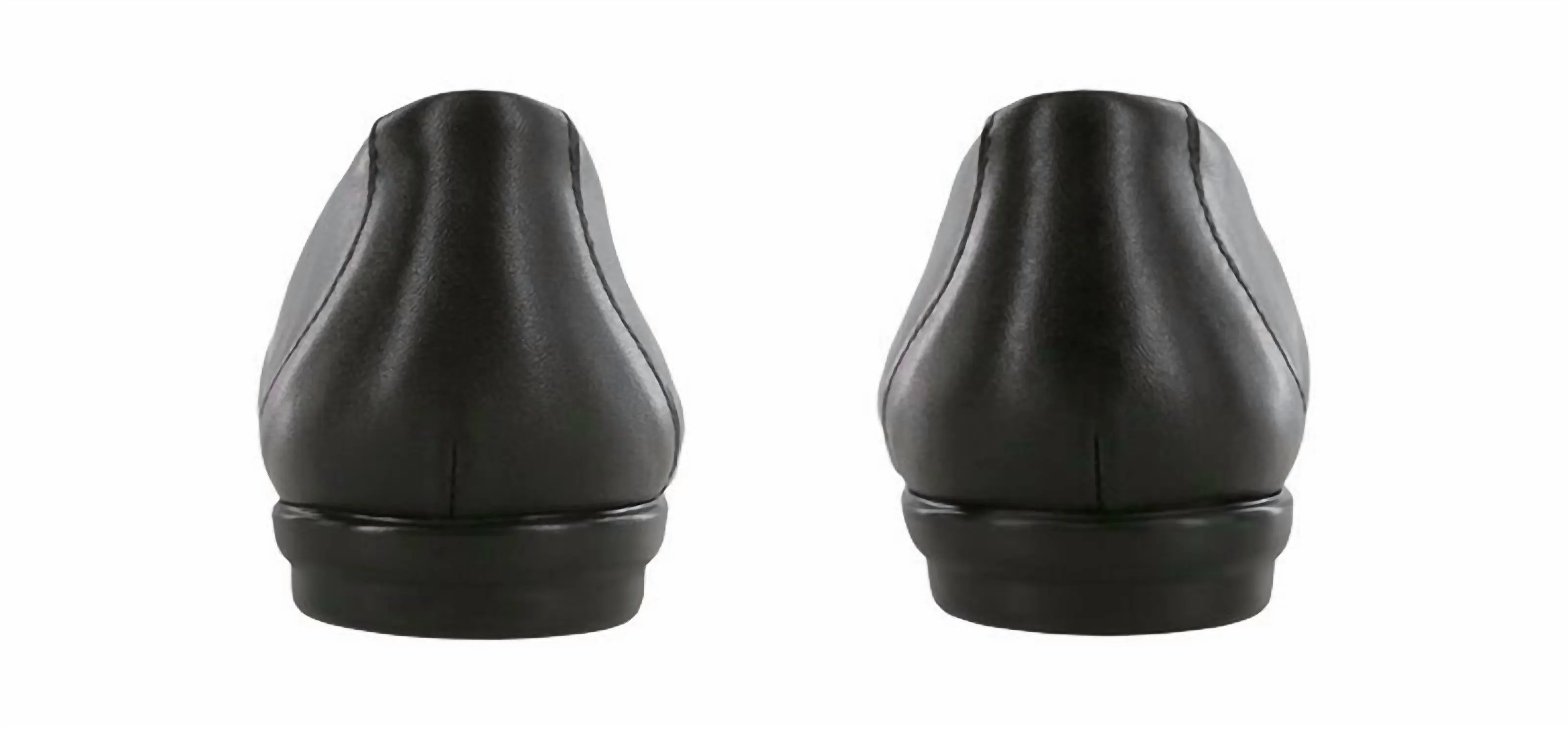 Women's Scenic Ballet Flat Shoes Double Wide In Black