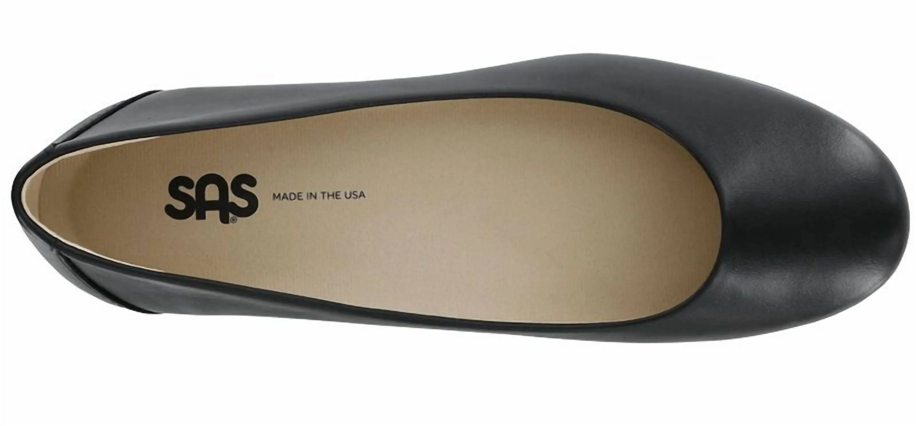 Women's Scenic Ballet Flat Shoes Double Wide In Black