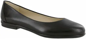 Women's Scenic Ballet Flat Shoes Double Wide In Black