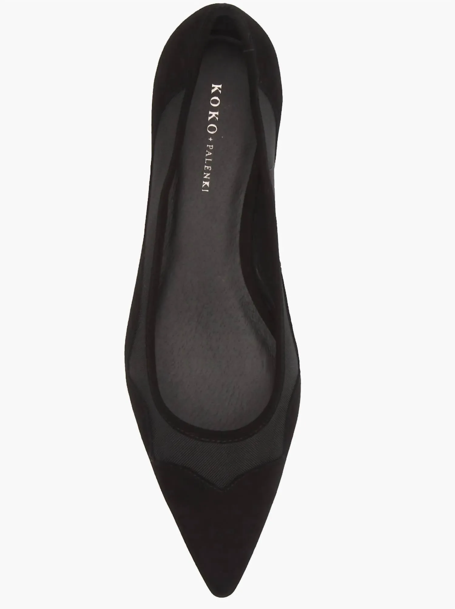 Women's Shelby Pointed Toe Flat Shoes In Black Suede