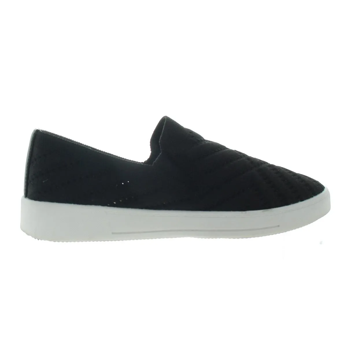Womens Solid Canvas Slip-On Sneakers