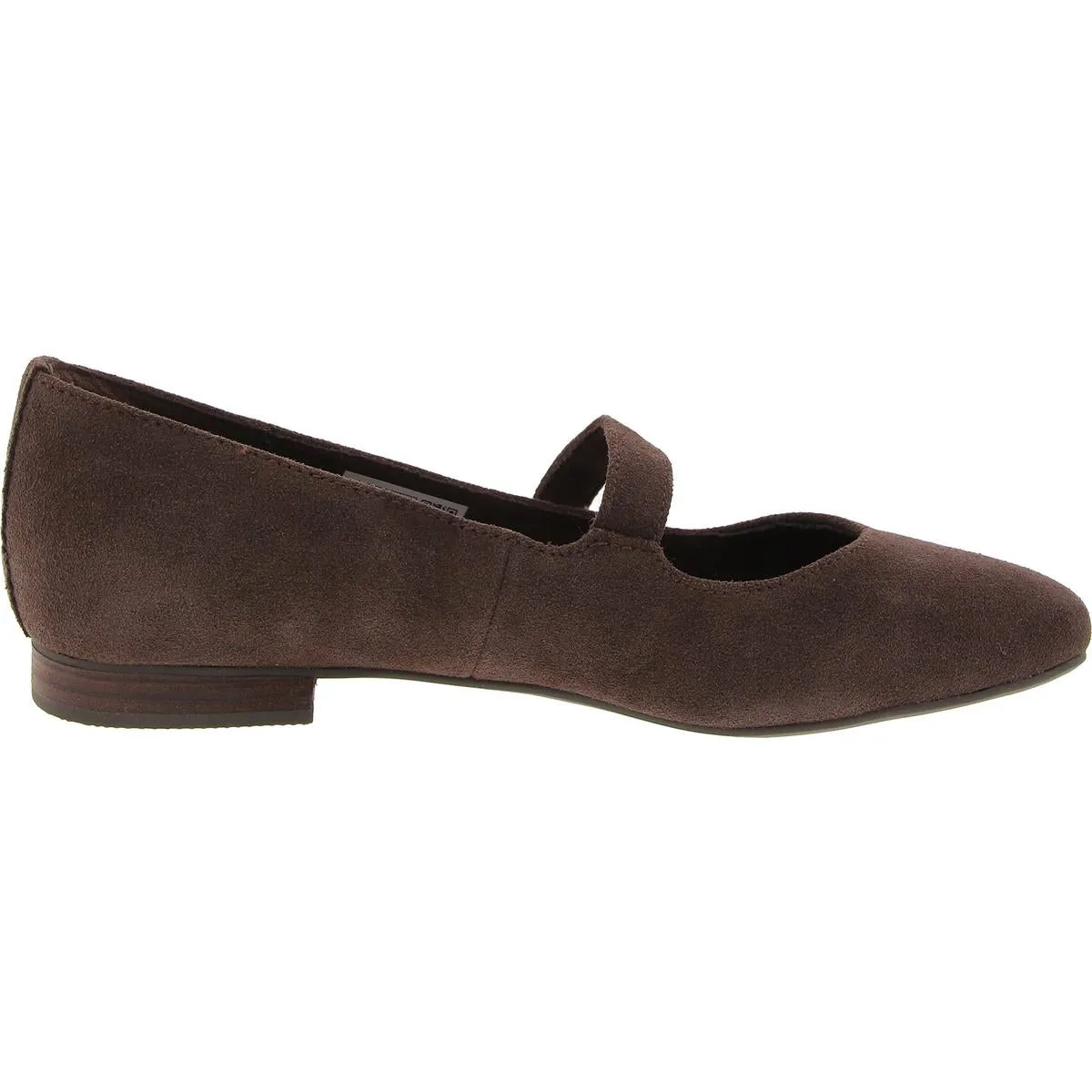 Womens Solid Leather Ballet Flats