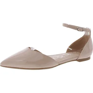 Womens Solid Man Made Ankle Strap