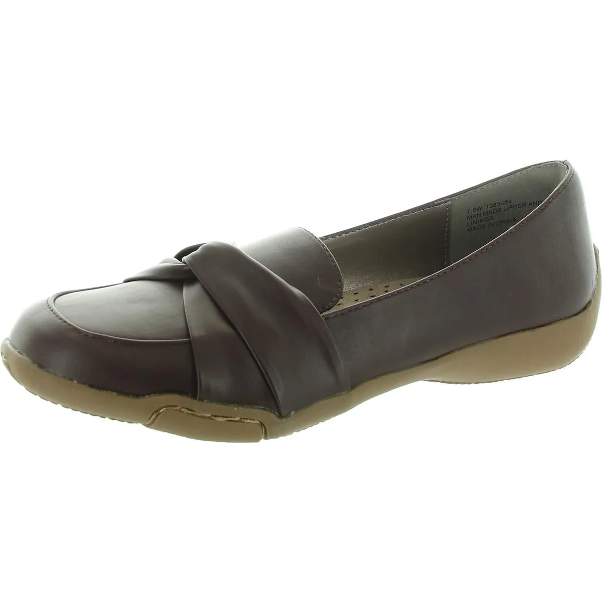 Womens Solid Man Made Flat Shoes
