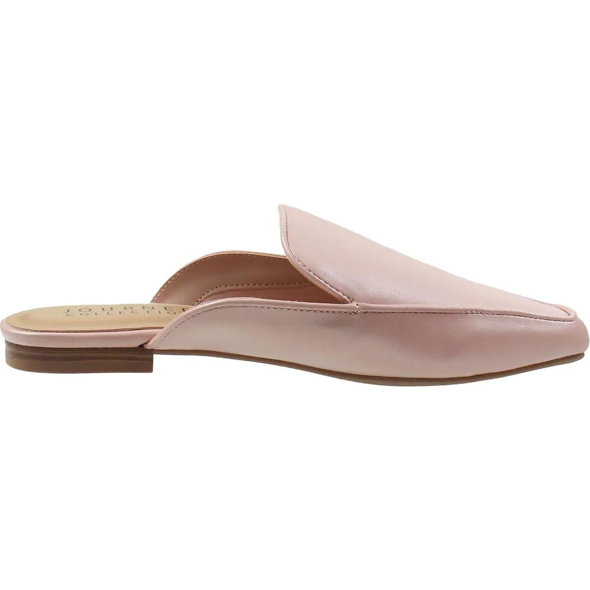 Womens Solid Man Made Mules