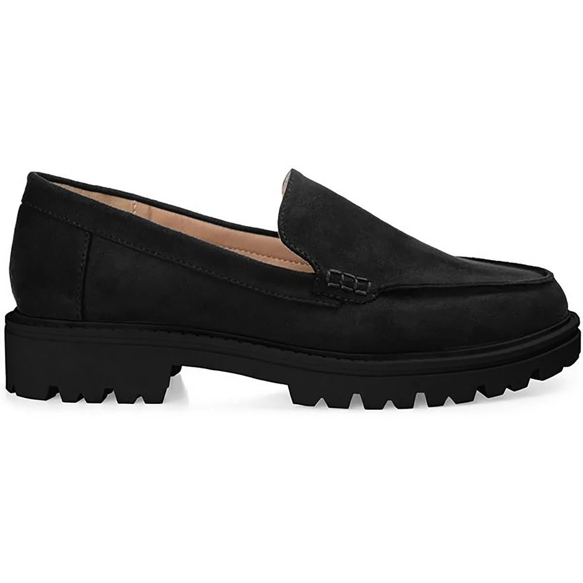 Womens Solid Manmade Loafers