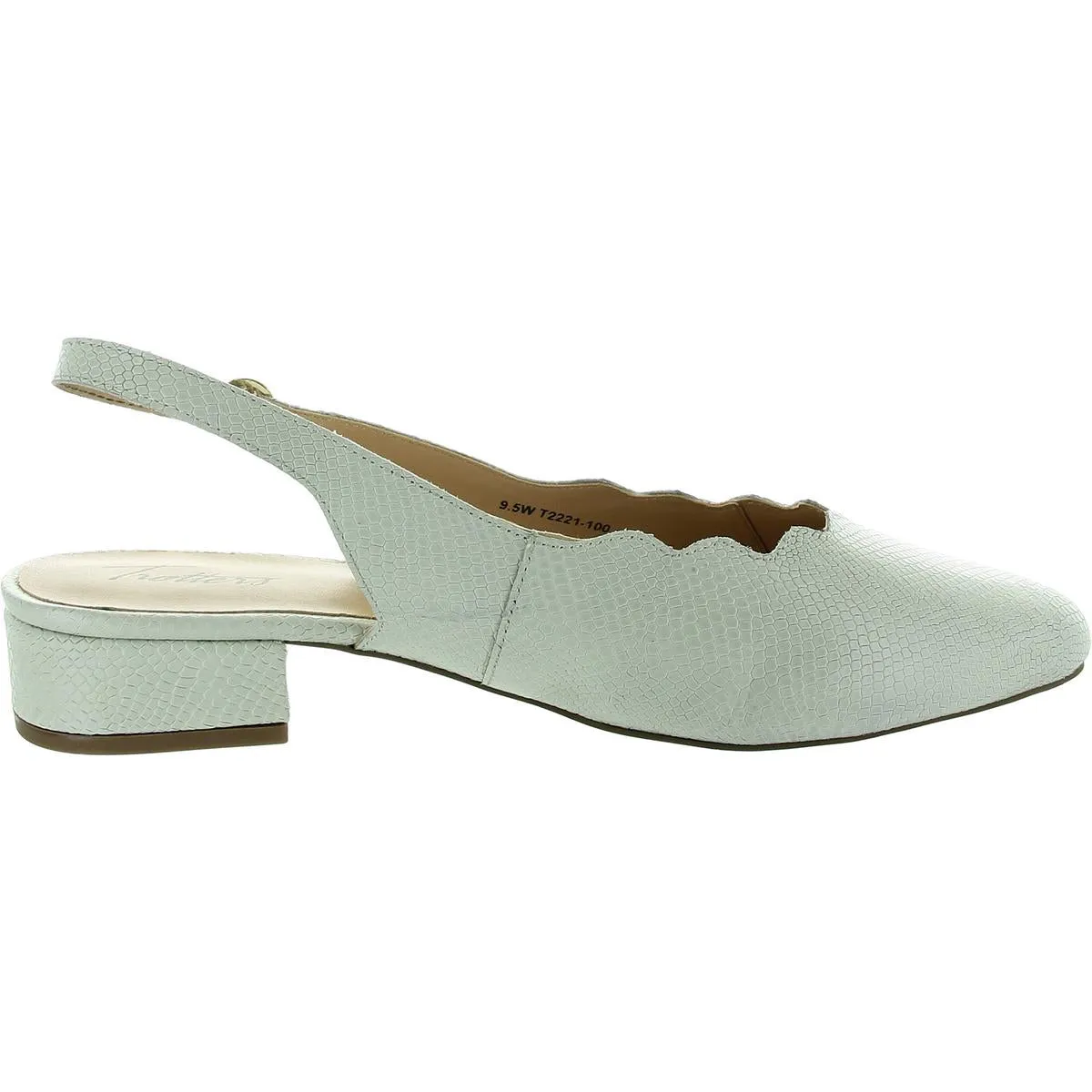 Womens Textured Slingbacks