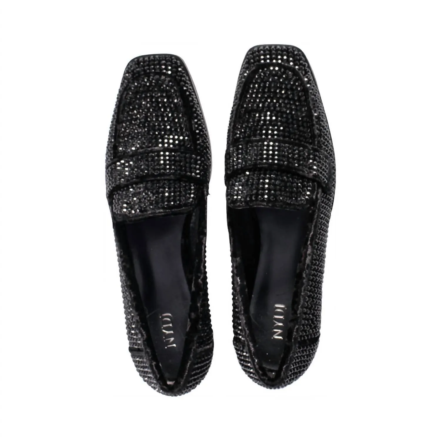Women's Tracee Stones Velvet Slip On In Black