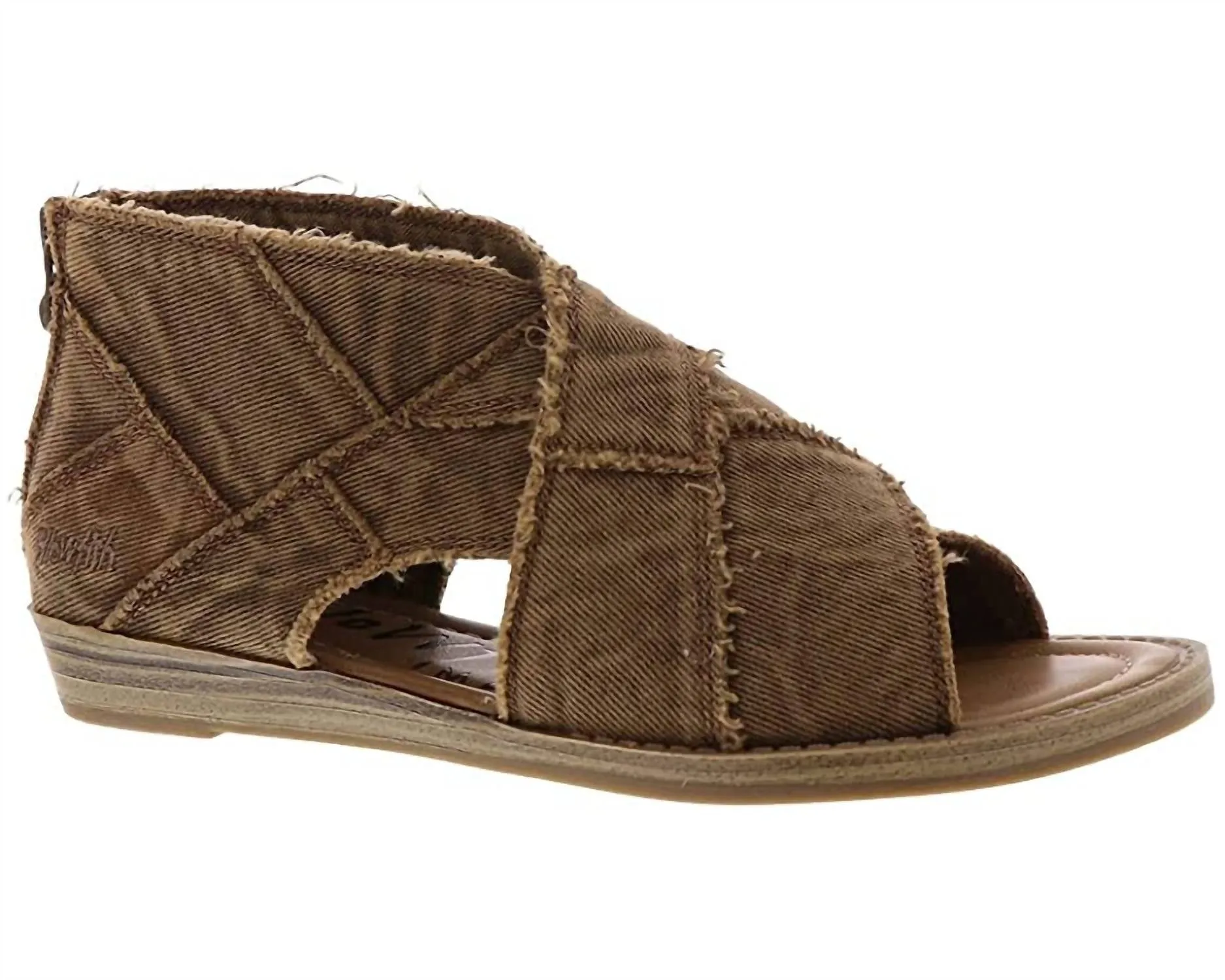 Women's Twill Sandal In Earth Dye Wash Twill