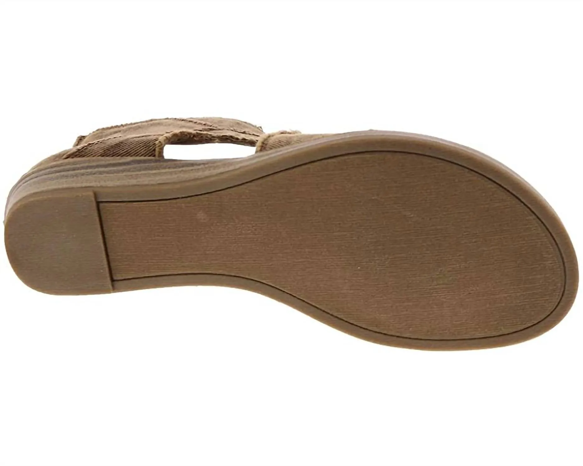 Women's Twill Sandal In Earth Dye Wash Twill