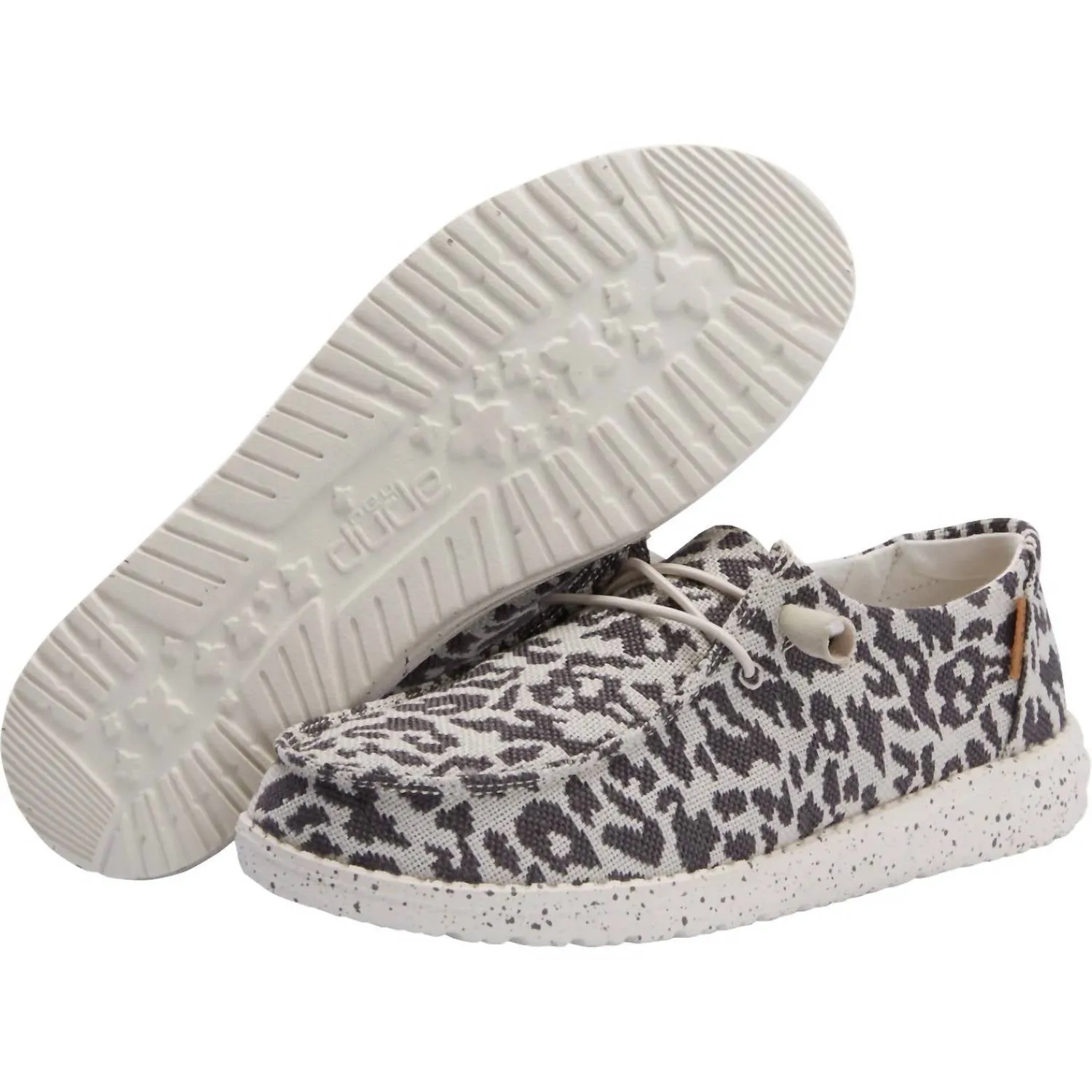 Women's Wendy Woven Slip On Shoes In Cheetah Grey
