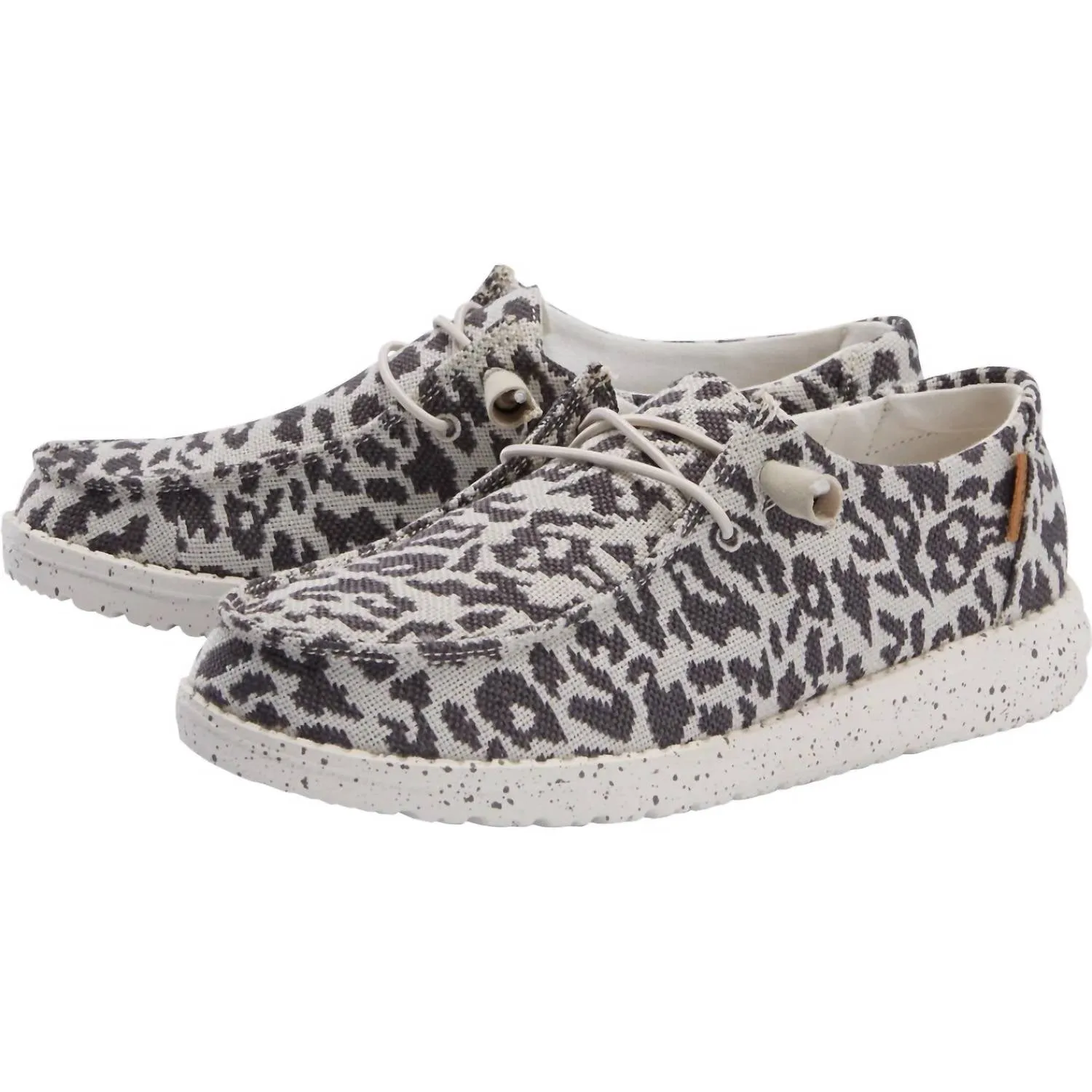 Women's Wendy Woven Slip On Shoes In Cheetah Grey
