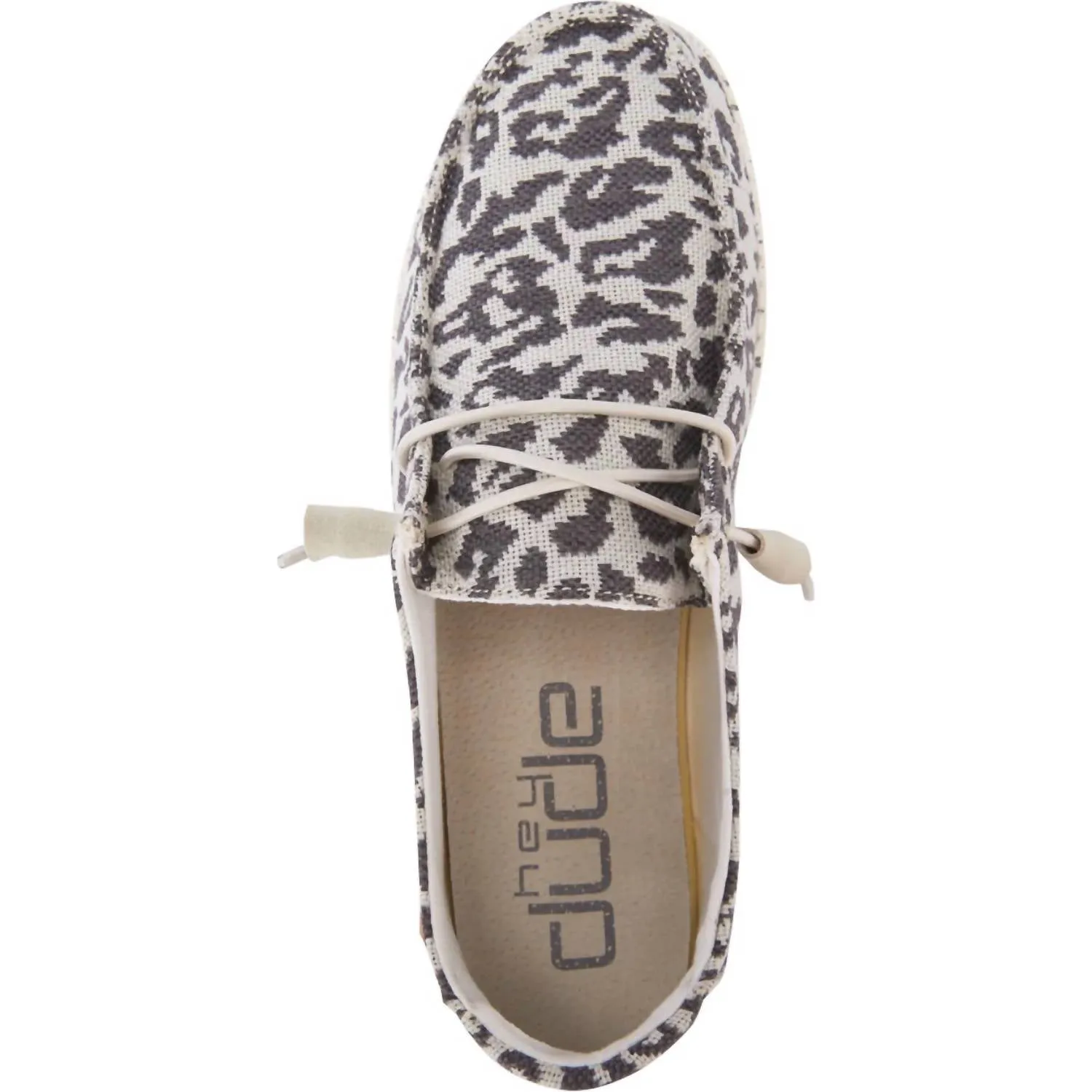 Women's Wendy Woven Slip On Shoes In Cheetah Grey