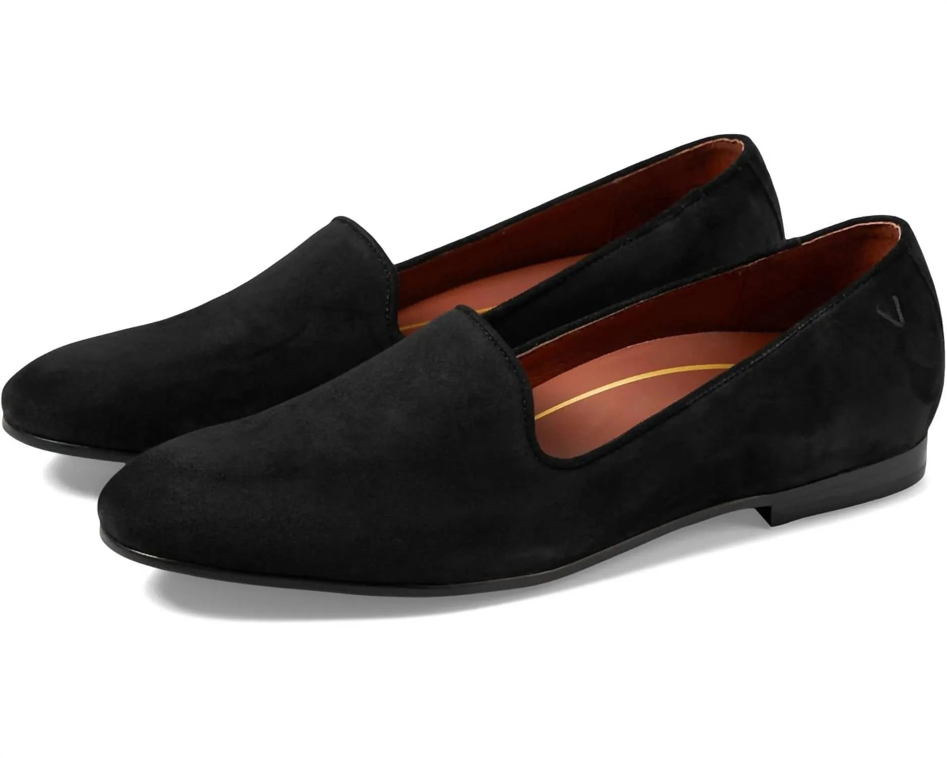 Women's Willa Slip On Flat In Black Suede