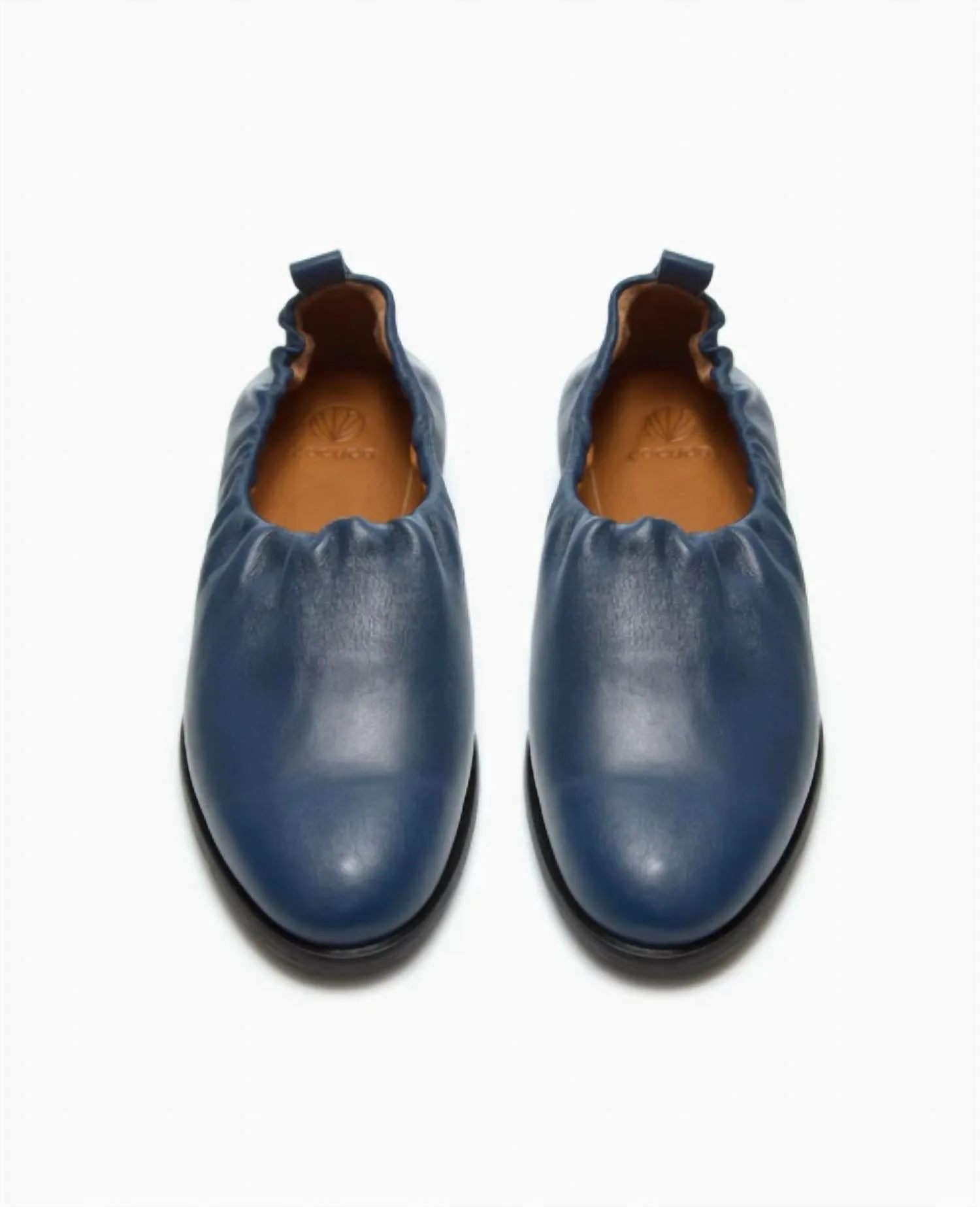 Women's Yano Classic Slip On Flat In Jeans Leather
