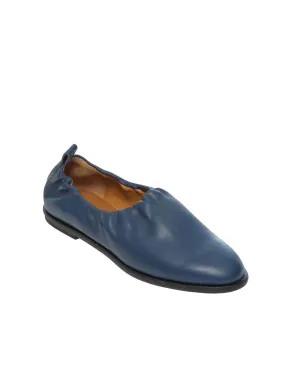Women's Yano Classic Slip On Flat In Jeans Leather