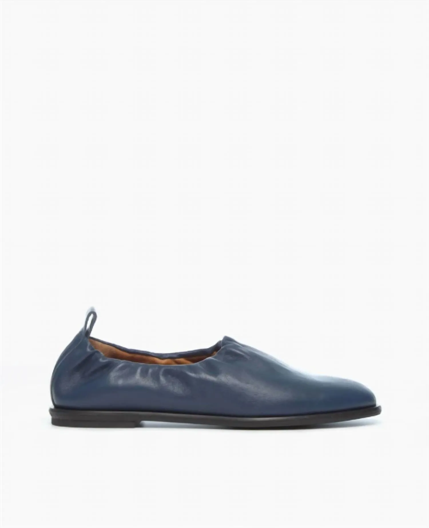 Women's Yano Classic Slip On Flat In Jeans Leather