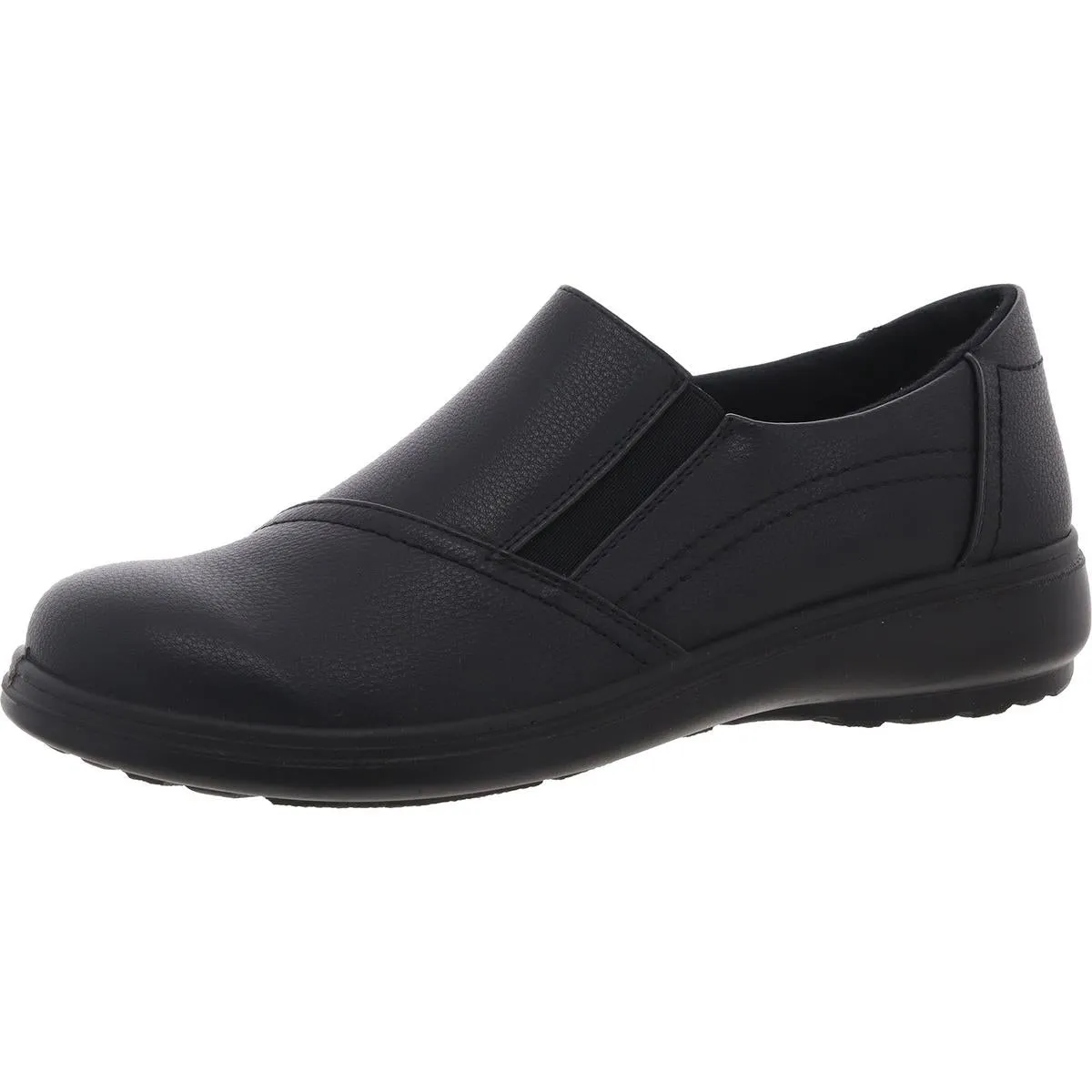 Womens Zipper Leather Clogs