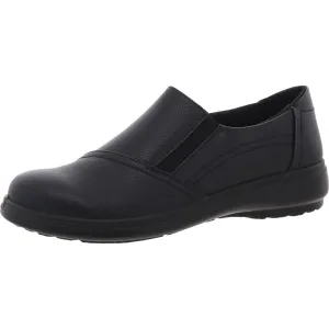 Womens Zipper Leather Clogs