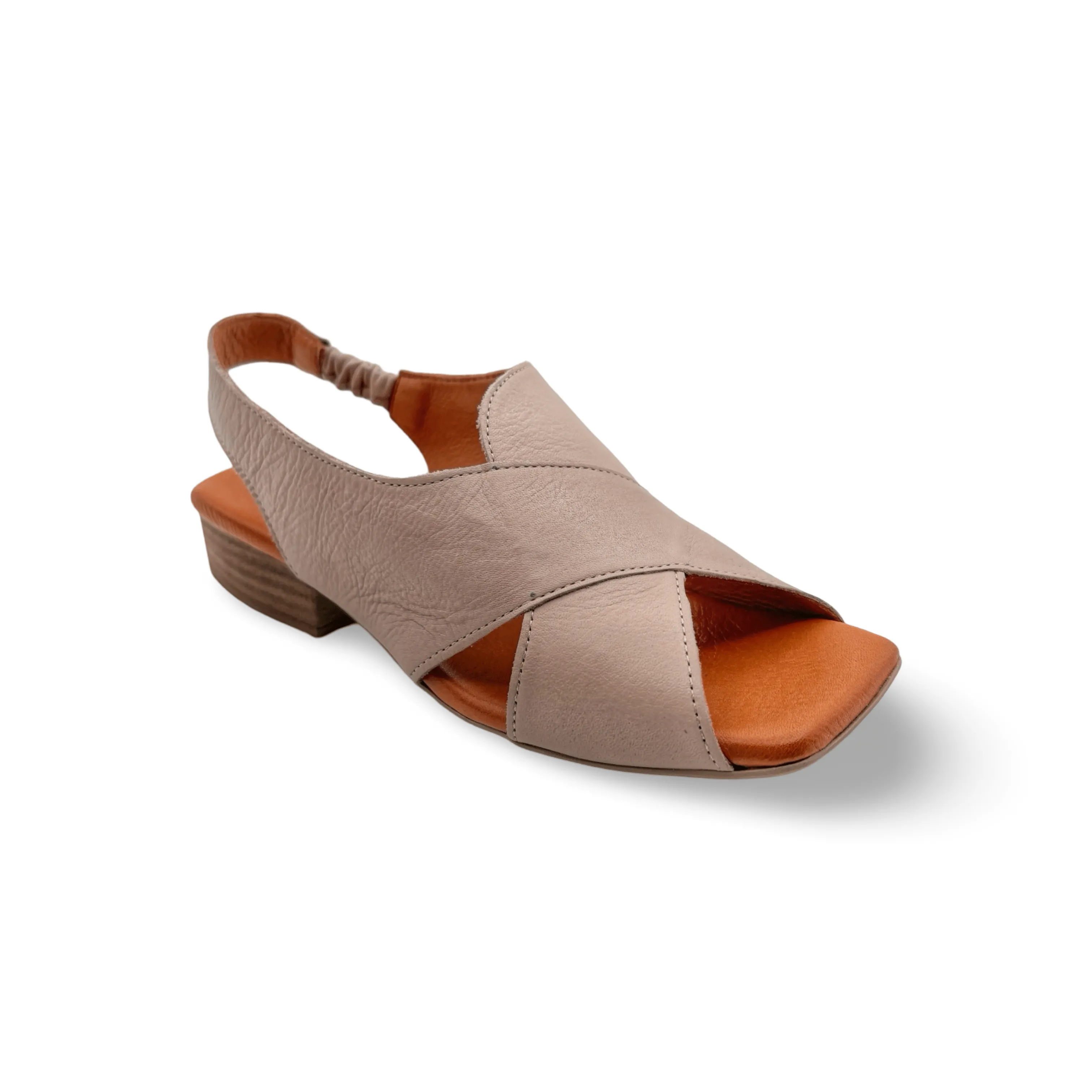 Xena Silver Grey Leather Sandal