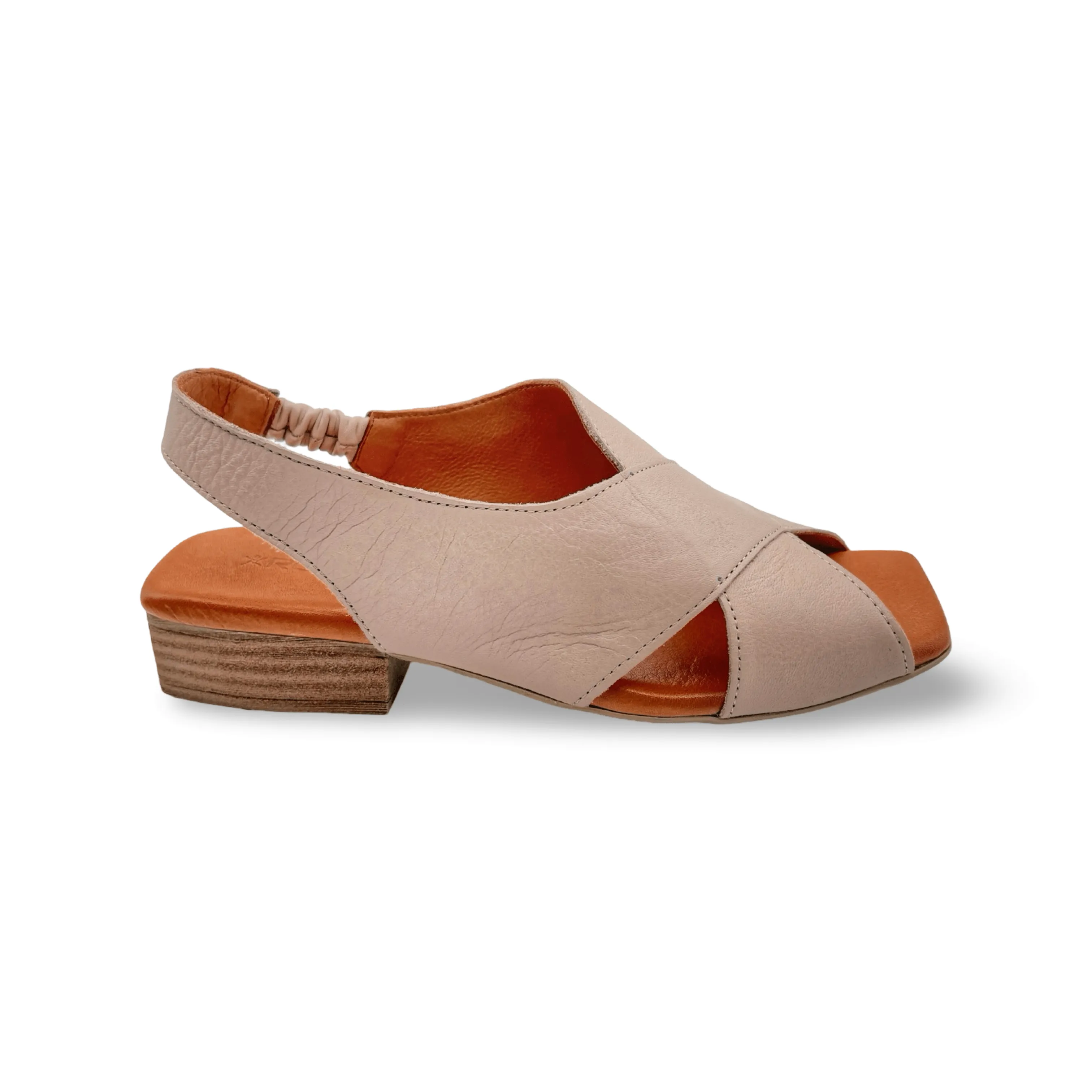 Xena Silver Grey Leather Sandal