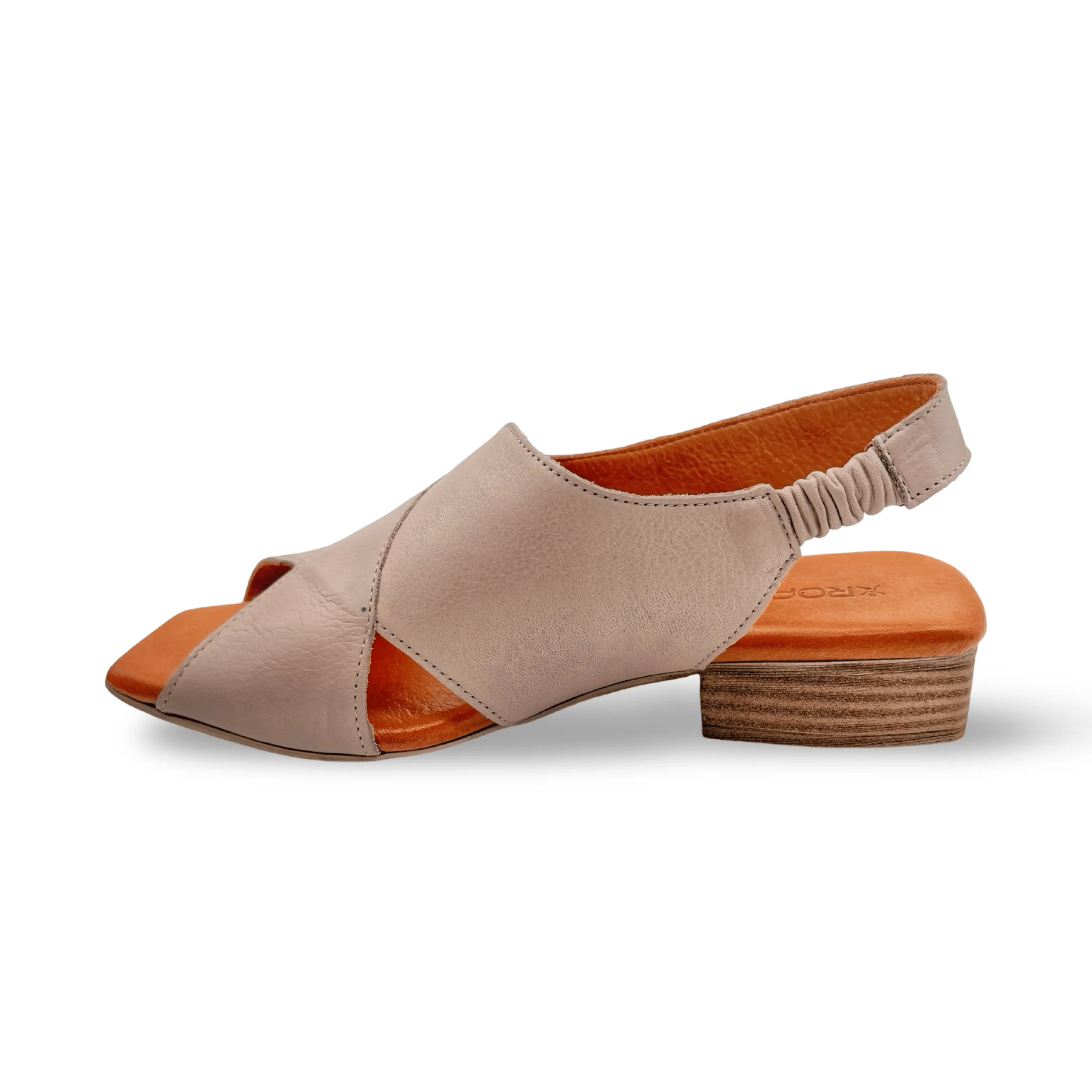 Xena Silver Grey Leather Sandal