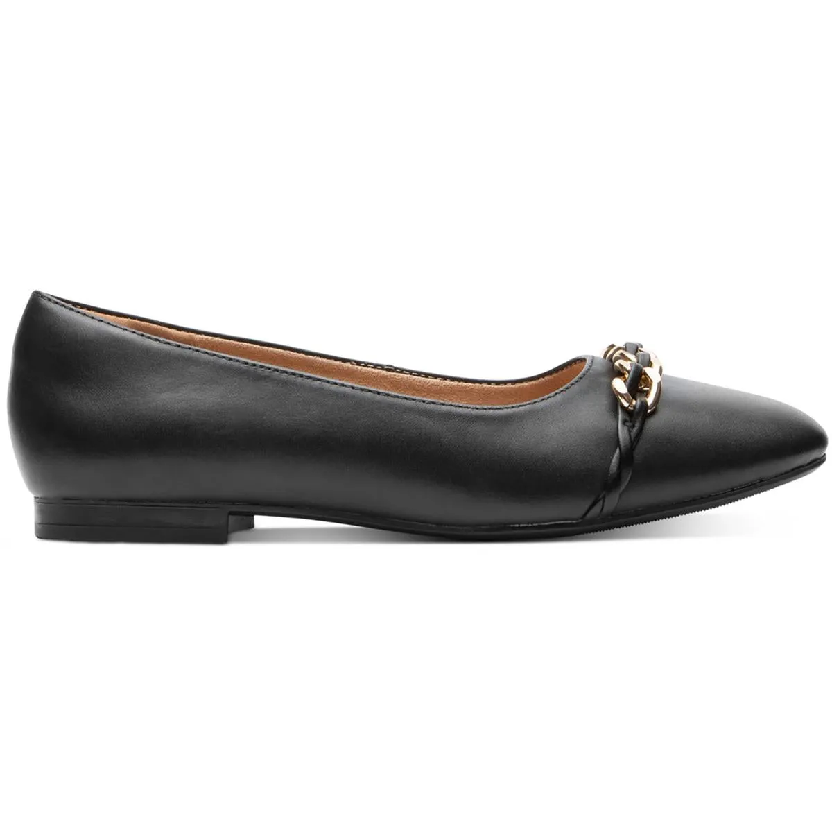 Zoie Chain Ballet Womens Faux Leather Dressy Moccasins